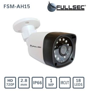 câmera bullet ahd 720p 18x leds 2.8mm plástico fsm ah15